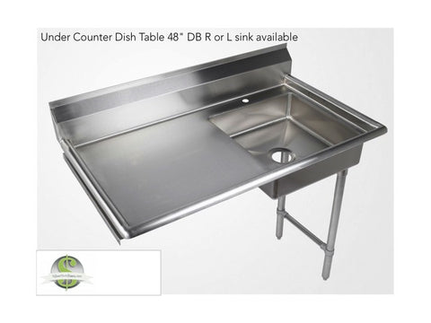 Under Counter Dishtable 48" DB